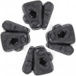 Borracha Coxim da Coroa Jogo 5 Furos DEMTEC para  CB 400 I 1980 a 1983 - CB 400 II 1981 a 1984 - CB 450 1985 a 1984