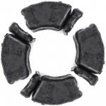 Borracha Coxim da Coroa Jogo para 4 Furos DEMTEC para  CB 400 I 1980 a 1983 - CB 400 II 1981 a 1984