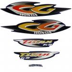 Kit Adesivo CG 125 Titan KS 2001 Azul Metalico