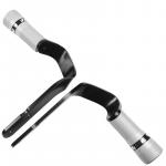 Par de Slider Alumínio Snake Viper Ybr 125 K E Ed 2000/08 - Factor 125 K E Ed 2009/15 - Prata Fosco