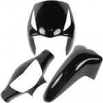Kit Carenagem Frontal  Biz 125 2006 Até 2010 Preta