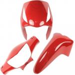 Kit Carenagem Frontal  Biz 125 2008 Até 2010 Vermelho