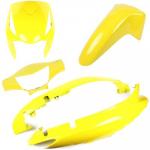 Kit Carenagem Biz 125 Ks Es 2008 A 2009 Mod Original - Amarelo