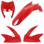 Kit Carenagem Farol Paralama Aba Nxr 150 Bros 11/12 Vermelho