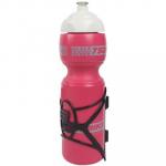 Caramanhola (Garrafa) 750 ML Com suporte Rosa com Branco