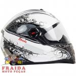 Capacete Helt Strada - Branco Grafite