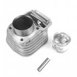 Kit Cilindro Camisa Com Pistão E Anéis Metal Leve Para  CG 125 1977 A 1988 / CG 125 ML 1982 A 1988