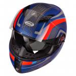 Capacete Peels ICON Silverstone Azul Fosco Com Vermelho