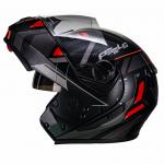 Capacete Peels U-RB2 DYNAMIC Preto Fosco com Vermelho