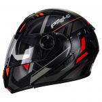 Capacete Peels U-RB2 DYNAMIC Preto Fosco com Vermelho