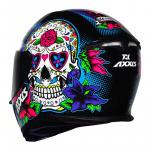 Capacete Axxis EAGLE Skull Preto Com Azul