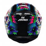 Capacete Axxis EAGLE Skull Preto Com Azul