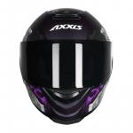 Capacete Axxis EAGLE Lady Catrina Preto Com Violeta