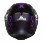 Capacete Axxis EAGLE Lady Catrina Preto Com Violeta