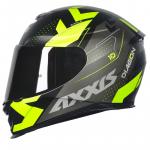 Capacete Axxis EAGLE Diagon MATT Preto Com Amarelo