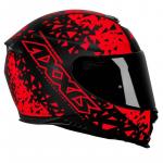 Capacete Axxis EAGLE BREAKING MATT Preto com Vermelho