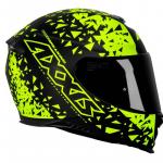 Capacete Axxis EAGLE BREAKING MATT Preto com Amarelo