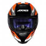 Capacete Axxis EAGLE POWER GLOS Preto Com Laranja