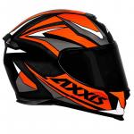 Capacete Axxis EAGLE POWER GLOS Preto Com Laranja