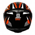 Capacete Axxis EAGLE POWER GLOS Preto Com Laranja