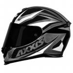 Capacete Axxis EAGLE POWER GLOS Preto Cinza Com Branco