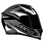 Capacete Axxis EAGLE POWER GLOS Preto Cinza Com Branco