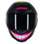 Capacete Axxis MG 16 CELEB MARIANY Preto Com Rosa