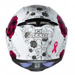 Capacete Axxis EAGLE FLOWERS Branco Com Rosa