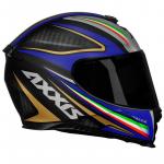 Capacete Axxis EAGLE ITALY 2 MATT Preto Com Cinza Azul
