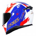 Capacete Axxis DIAGON GLOSS Branco Com Azul