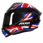 Capacete Axxis Draken UK Preto Vermelho Com Azul