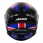 Capacete Axxis Draken UK Preto Vermelho Com Azul