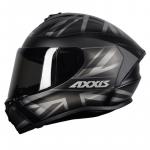 Capacete Axxis Draken UK Preto Com Cinza