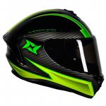 Capacete Axxis Draken TRACK Preto Com Verde