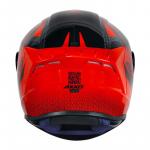 Capacete Axxis Draken Dekers GLOSS Preto Com Vermelho