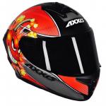 Capacete Axxis Draken BOMB MATT Preto Com Vermelho