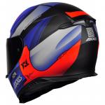 Capacete Axxis EAGLE Tecno Preto Com Vermelho e Azul