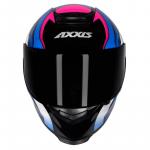 Capacete Axxis EAGLE Tecno Preto Com Pink e Azul