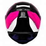 Capacete Axxis EAGLE Tecno Preto Com Branco e Roxo