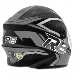 Capacete Pro Tork R8 Air Preto Fosco Com Grafite