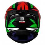 Capacete Axxis Draken TRACER Preto Com Vermelho e Verde