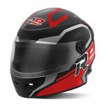 Capacete Pro Tork R8 Air Preto Fosco com Vermelho