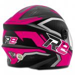 Capacete Pro Tork R8 Air Preto Fosco com Pink