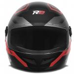 Capacete Pro Tork R8 Pro Speed Preto Fosco Com Vermelho