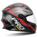 Capacete Pro Tork R8 Pro Speed Preto Fosco Com Vermelho