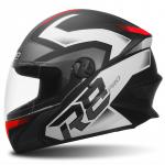 Capacete Pro Tork R8 Pro Preto Fosco Com Vermelho