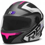 Capacete Pro Tork R8 PRO Preto Fosco com Rosa