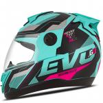 Capacete Pro Tork G8 EVO Turquesa Com Pink