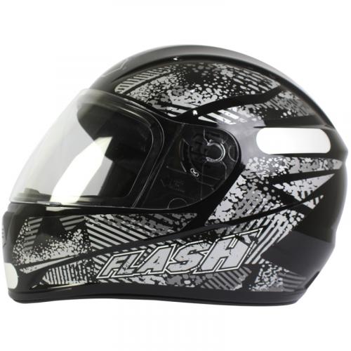 Capacete Fly F9 FLASH - Preto Com Grafite