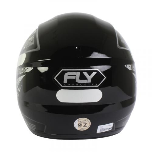 Capacete Fly F9 FLASH - Preto Com Grafite